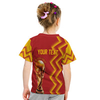 Personalised Spain World Cup 2022 T Shirt KID The Red Fury - Wonder Print Shop