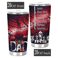custom-personalised-fathers-day-new-zealand-firefighter-dad-tumbler-maori-pattern