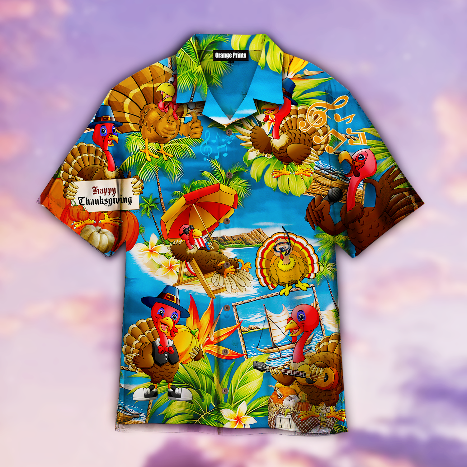 turkey-happy-thanksgiving-hawaiian-shirt