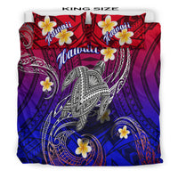 Hawaii Bedding Set Hawaiian Turtle Plumeria Mixed Polynesian Style LT9 - Wonder Print Shop