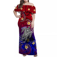 Hawaii Matching Hawaiian Shirt And Dress Hawaiian Turtle Plumeria Mixed Polynesian Style LT9 - Wonder Print Shop