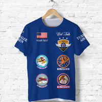 Custom Tuskegee Airmen T Shirt The Blue Tails Simple Style Blue LT8 - Wonder Print Shop