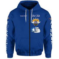 Custom Tuskegee Airmen Hoodie The Blue Tails Simplified Vibes Blue LT8 - Wonder Print Shop