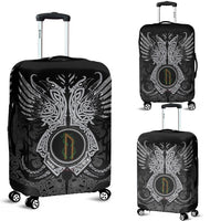 Viking Luggage Cover - Uruz Rune, Raven Tattoo RLT12 - Wonder Print Shop