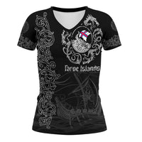 Viking Clothing Viking Drakkar Faroe Islands Warship V Neck T shirt RLT12 - Wonder Print Shop