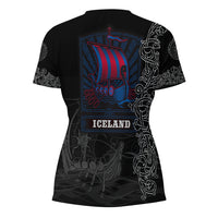 Viking Clothing Viking Drakkar Iceland Warship V Neck T shirt RLT12 - Wonder Print Shop