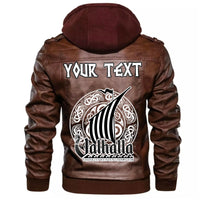 (Custom) Wonder Print Shop - ValhallScandinavian Drakkar Leather Jacket RLT12 - Wonder Print Shop