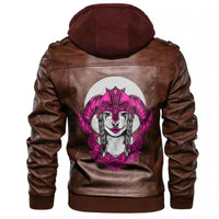 Viking Valkyrie Pink Style Leather Jacket RLT12 - Wonder Print Shop