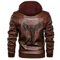 Viking Valkyrie Symbol Wings Leather Jacket RLT12 - Wonder Print Shop
