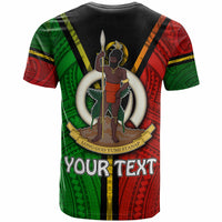 Vanuatu T Shirt Custom Vanuatu Flag Style T Shirt LT10 - Wonder Print Shop