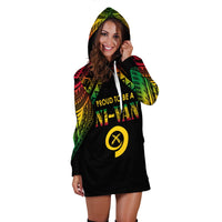 Vanuatu Proud To Be A Ni Van Polynesian Pattern Hoodie Dress - Wonder Print Shop