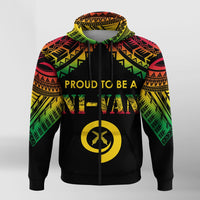 Vanuatu Proud To Be A Ni Van Polynesian Pattern Zip Up Hoodie - Wonder Print Shop