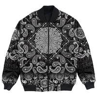 Viking Bomber Jacket Vegvisir Magic with Bandana Paisley Style RLT12 - Wonder Print Shop