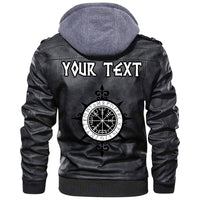 (Custom) Wonder Print Shop - Vegvisir Leather Jacket RLT12 - Wonder Print Shop