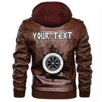 (Custom) Wonder Print Shop - Vegvisir Leather Jacket RLT12 - Wonder Print Shop