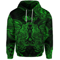 Virgo Zodiac Polynesian Hoodie Unique Style - Green LT8 - Wonder Print Shop