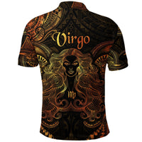 Virgo Zodiac Polynesian Polo Shirt Unique Style Gold LT8 - Wonder Print Shop