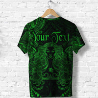 Custom Virgo Zodiac Polynesian T Shirt Unique Style Green LT8 - Wonder Print Shop