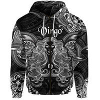 Custom Virgo Zodiac Polynesian Zip Hoodie Unique Style Black LT8 - Wonder Print Shop