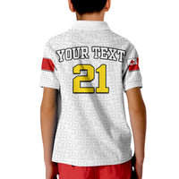 Custom Mate Maa Tonga Rugby Polo Shirt Tongan Kupesi White Style - Wonder Print Shop