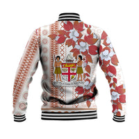 Fiji Baseball Jacket Tagimoucia Mixed White Tapa Style LT9 - Wonder Print Shop