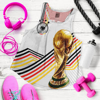Personalised Germany Women Racerback Tank World Cup 2022 - Champions - Wonder Print Shop