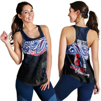 Samoa Personalised Women Racerback Tank 60th Independence Anniversary - Wonder Print Shop
