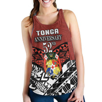 Tonga Women Racerback Tank Independence Anniversary Special Version 2022 - Wonder Print Shop