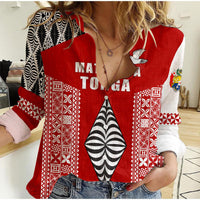 Tonga Rugby Women Casual Shirt Mate Ma'a Tonga LT13 - Wonder Print Shop