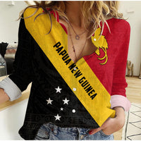 (Custom Personalised) Papua New Guinea Women Casual Shirt Simple LT13 - Wonder Print Shop
