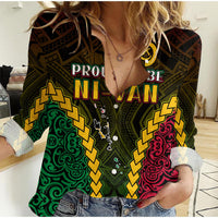 Vanuatu Indigenous Women Casual Shirt Proud To Be Ni Vanuatu Polynesian Pattern LT13 - Wonder Print Shop