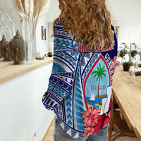 (Custom Personalised) Guam Chamorro Women Casual Shirt Happy Liberation Day Latte Stone LT13 - Wonder Print Shop