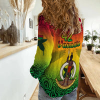 (Custom Personalised) Vanuatu Peaceful Women Casual Shirt - 42nd Independence Anniversary LT13 - Wonder Print Shop