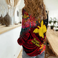 Custom Personalised Papua New Guinea Women Casual Shirt Bird of Paradise LT13 - Wonder Print Shop
