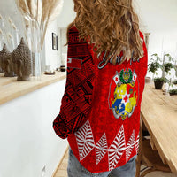 (Custom Personalised) Kingdom of Tonga Women Casual Shirt LT13 - Wonder Print Shop