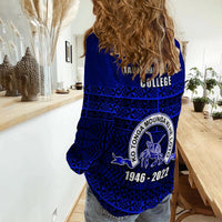 Taufaahau Pilolevu Women Casual Shirt 76 Years Tongan Pattern LT13 - Wonder Print Shop