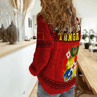 Tonga Rugby Women Casual Shirt Mate Maa Tonga Pacific Ngatu Black - Wonder Print Shop