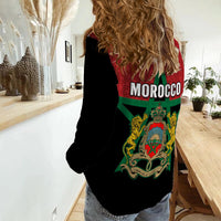 Morocco Western Sahara Women Casual Shirt Map Black Moroccan Is Always In My Heart - Wonder Print Shop