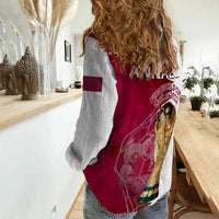 Qatar Football Women Casual Shirt Annabi Champions Proud WC 2022 - Wonder Print Shop