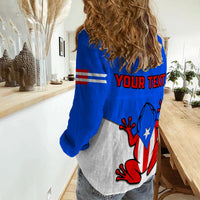 (Custom Personalised) Puerto Rico Women Casual Shirt Coqui Frog Simple Style - Wonder Print Shop