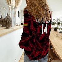 (Custom Text And Number) Germany Football Women Casual Shirt World Cup 2022 Champions - Wonder Print Shop