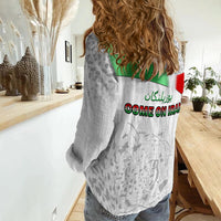 Iran Football Women Casual Shirt Team Melli World Cup 2022 - Wonder Print Shop