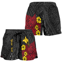 custom-personalised-papua-new-guinea-anniversary-women-shorts-47th-independence-day-since-1975