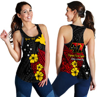 Custom Personalised Papua New Guinea Anniversary Women Racerback Tank 47th Independence Day Since 1975 LT13 - Wonder Print Shop