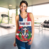 (Custom Personalised) Dominican Republic Women Racerback Tank Dominicana Proud Style Flag LT13 - Wonder Print Shop