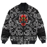 Viking Bomber Jacket Warrior New with Bandana Paisley Style RLT12 - Wonder Print Shop