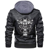 Viking Warrior Skull Leather Jacket RLT12 - Wonder Print Shop