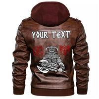 (Custom) Wonder Print Shop - Warrior With Big Sword Leather Jacket RLT12 - Wonder Print Shop
