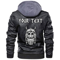 (Custom) Wonder Print Shop - Warriors Set Black And White Leather Jacket RLT12 - Wonder Print Shop