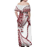 Gift For Couple - Tonga Emancipation Day Matching Hawaiian Shirt And Dress Kupesi Pattern No.1 White LT9 - Wonder Print Shop